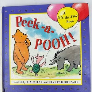 Vintage 2001 Peek-a-Pooh Lift the Flap Book